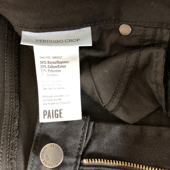 PAIGE - Verdugo Crop Skinny Jeans Size 27 - Picture 7 of 8